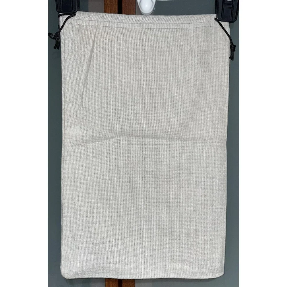 Jutta Neumann New York Logo Gray Drawstring Sandals Shoes Dust Bag Cover 9x14